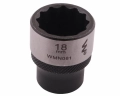 Nasadka dwunastokątna 3/8". 18 mm. CrV50BV30. DIN 3124. Waryński-68936