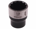 Nasadka dwunastokątna 3/8". 19 mm. CrV50BV30. DIN 3124. Waryński-68940