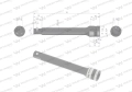 Przedłużka 1/4". 75 mm, Waryński-69399