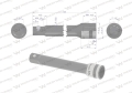 Przedłużka 1/2". 125mm, Waryński-69415