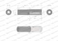Nasadka dwunastokątna 1/4". 7 mm. długa. CrV50BV30. DIN 3124. Waryński-69143