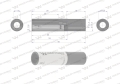 Nasadka dwunastokątna 1/4". 8 mm. długa. CrV50BV30. DIN 3124. Waryński-69146