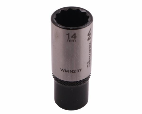 Nasadka dwunastokątna 1/4". 14 mm. długa. CrV50BV30. DIN 3124. Waryński-69168
