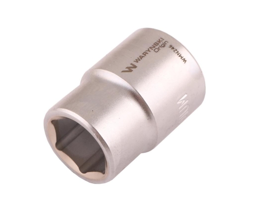 Nasadka sześciokątna 3/4". 22 mm. CrV50BV30. DIN 3124. Waryński-70381
