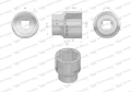 Nasadka sześciokątna 3/4". 46 mm. CrV50BV30. DIN 3124. Waryński-73416