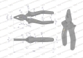 Szczypce uniwersalne 160 mm Waryński-68645