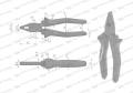 Szczypce uniwersalne 180 mm Waryński-68648