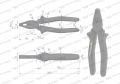 Szczypce uniwersalne 200 mm Waryński-68651