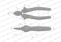 Szczypce boczne 160 mm Waryński-68660