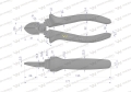 Szczypce boczne 180 mm Waryński-68663