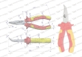 Szczypce izolowane, wydłużone wygięte 160 mm. VDE. Waryński-69689