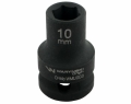 Nasadka udarowa sześciokątna 1/2". 10 mm. CrMo. DIN 3129. Waryński-69337