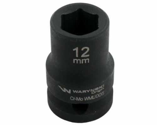 Nasadka udarowa sześciokątna 1/2". 12 mm. CrMo. DIN 3129. Waryński-69342