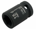 Nasadka udarowa sześciokątna 1/2". 15 mm. CrMo. DIN 3129. Waryński-69354
