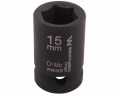 Nasadka udarowa sześciokątna 1/2". 15 mm. CrMo. DIN 3129. Waryński-69357