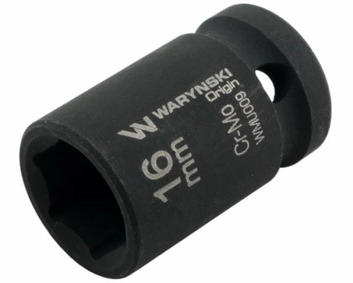 Nasadka udarowa sześciokątna 1/2". 16 mm. CrMo. DIN 3129. Waryński-69358