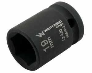 Nasadka udarowa sześciokątna 1/2". 19 mm. CrMo. DIN 3129. Waryński