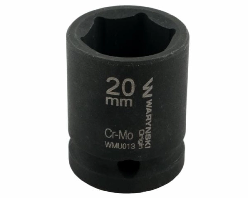 Nasadka udarowa sześciokątna 1/2". 20 mm. CrMo. DIN 3129. Waryński-69374