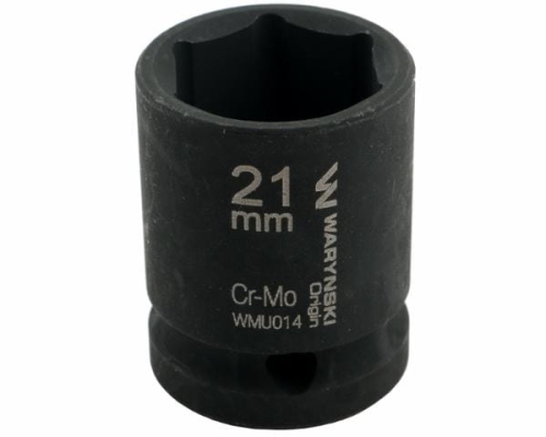 Nasadka udarowa sześciokątna 1/2". 21 mm. CrMo. DIN 3129. Waryński-69378