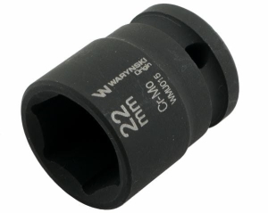Nasadka udarowa sześciokątna 1/2". 22 mm. CrMo. DIN 3129. Waryński