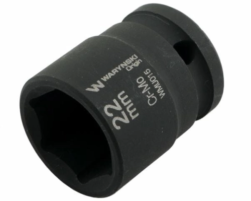 Nasadka udarowa sześciokątna 1/2". 22 mm. CrMo. DIN 3129. Waryński-69180