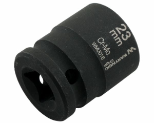 Nasadka udarowa sześciokątna 1/2". 23 mm. CrMo. DIN 3129. Waryński