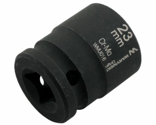 Nasadka udarowa sześciokątna 1/2". 23 mm. CrMo. DIN 3129. Waryński-69184