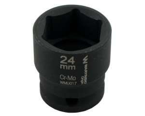 Nasadka udarowa sześciokątna 1/2". 24 mm. CrMo. DIN 3129. Waryński
