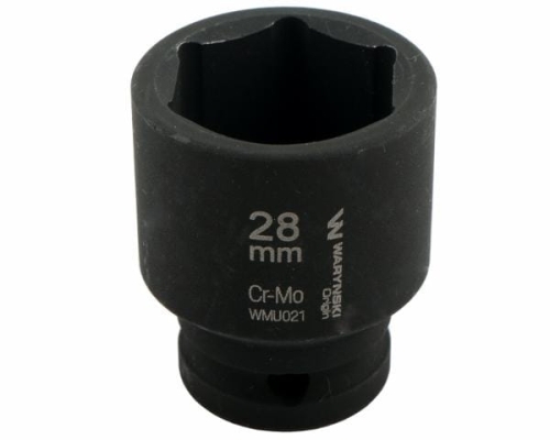 Nasadka udarowa sześciokątna 1/2". 28 mm. CrMo. DIN 3129. Waryński-69204