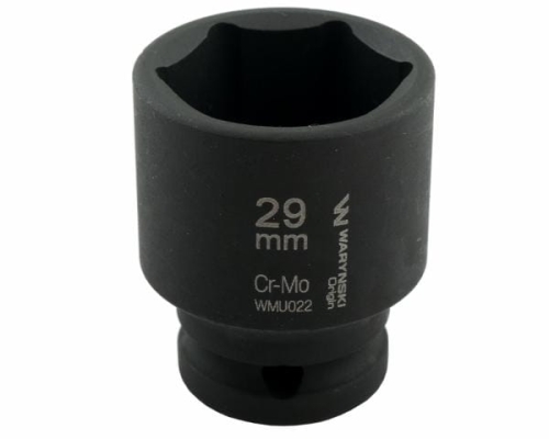 Nasadka udarowa sześciokątna 1/2". 29 mm. CrMo. DIN 3129. Waryński-69208