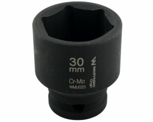 Nasadka udarowa sześciokątna 1/2". 30 mm. CrMo. DIN 3129. Waryński