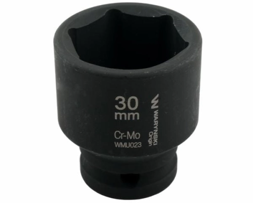 Nasadka udarowa sześciokątna 1/2". 30 mm. CrMo. DIN 3129. Waryński-69212