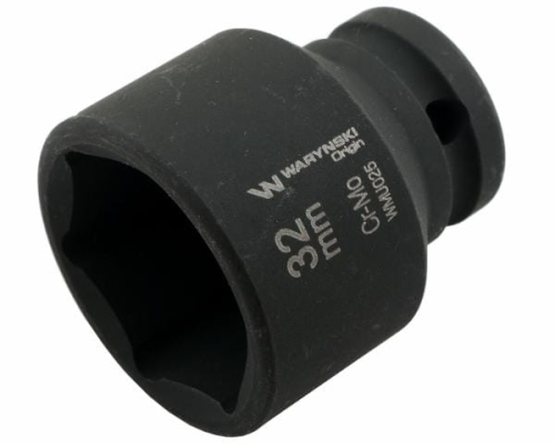Nasadka udarowa sześciokątna 1/2". 32 mm. CrMo. DIN 3129. Waryński-69220