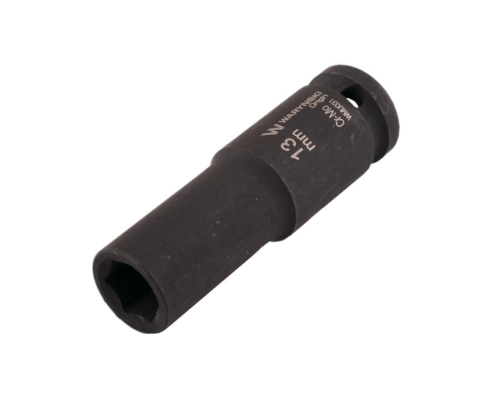 Nasadka udarowa sześciokątna długa 1/2". 13 mm. CrMo. DIN 3129. Waryński-69242