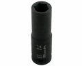 Nasadka udarowa sześciokątna długa 1/2". 14 mm. CrMo. DIN 3129. Waryński-69244