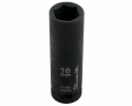 Nasadka udarowa sześciokątna długa 1/2". 16 mm. CrMo. DIN 3129. Waryński-69252