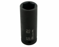 Nasadka udarowa sześciokątna długa 1/2". 20 mm. CrMo. DIN 3129. Waryński-69271