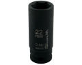Nasadka udarowa sześciokątna długa 1/2". 22 mm. CrMo. DIN 3129. Waryński-69279