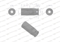 Nasadka udarowa sześciokątna długa 1/2". 23 mm. CrMo. DIN 3129. Waryński-69282