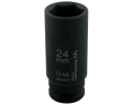 Nasadka udarowa sześciokątna długa 1/2". 24 mm. CrMo. DIN 3129. Waryński-69284
