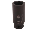 Nasadka udarowa sześciokątna długa 1/2" 25 mm. CrMo. DIN 3129. Waryński-69289