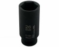 Nasadka udarowa sześciokątna długa 1/2". 26 mm. CrMo. DIN 3129. Waryński-69291