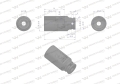 Nasadka udarowa sześciokątna długa 1/2" 27 mm. CrMo. DIN 3129. Waryński-69297