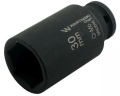 Nasadka udarowa sześciokątna długa 1/2". 30 mm. CrMo. DIN 3129. Waryński-69303