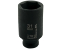Nasadka udarowa sześciokątna długa 1/2". 31 mm. CrMo. DIN 3129. Waryński-69309