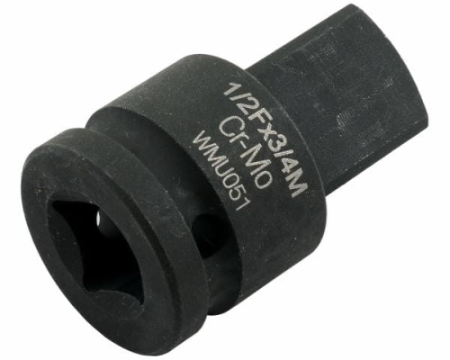 Adapter do nasadek udarowych 1/2" (F) x 3/4" (M). CrMo. Waryński-69314