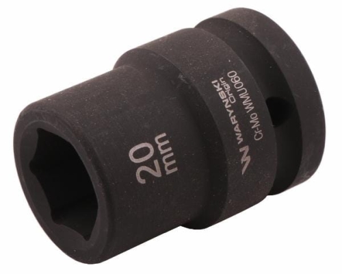 Nasadka udarowa sześciokątna 3/4". 20 mm. CrMo. DIN 3129. Waryński-69782