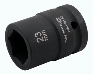 Nasadka udarowa sześciokątna 3/4". 23 mm. CrMo. DIN 3129. Waryński