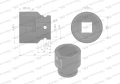 Nasadka udarowa sześciokątna 3/4". 39 mm. CrMo. DIN 3129. Waryński-69756