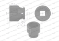 Nasadka udarowa sześciokątna 3/4". 40 mm. CrMo. DIN 3129. Waryński-69789